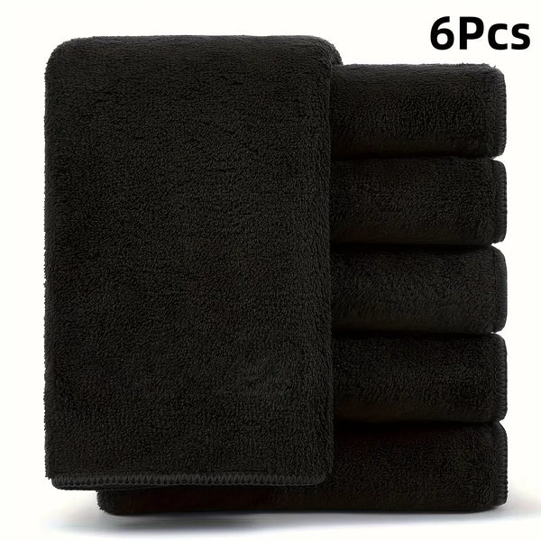 6pcs 25X25cm Black